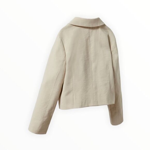 ZARA Kids | Ecru | CROP BLAZER - Picture 2 of 5